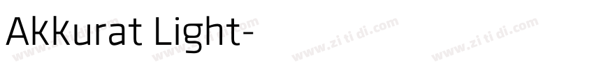 Akkurat Light字体转换
